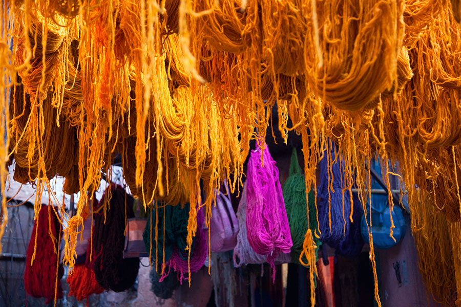  Wool dying Marrakech   Morocco